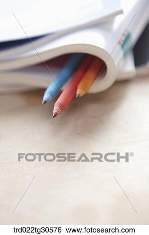 Books And Pencils View Large Photo Image Stock Photograph - Books And Pencils. Fotosearch
