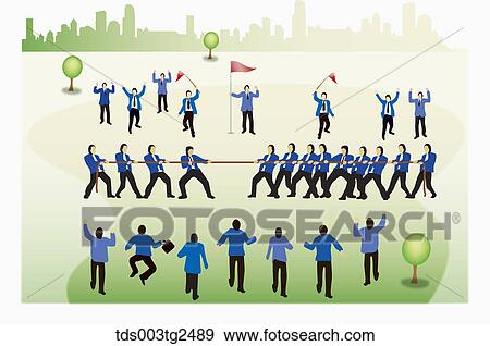 Businessmen Playing Tug Of War View Large Photo Image Stock Photo - Businessmen Playing Tug Of War. Fotosearch