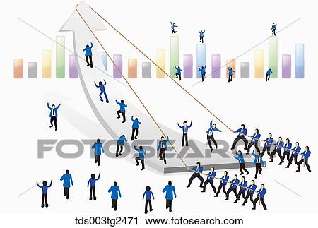 Businessmen With Large Arrow And Bar Graphs View Large Photo Image Stock Image - Businessmen With Large Arrow And Bar Graphs. Fotosearch