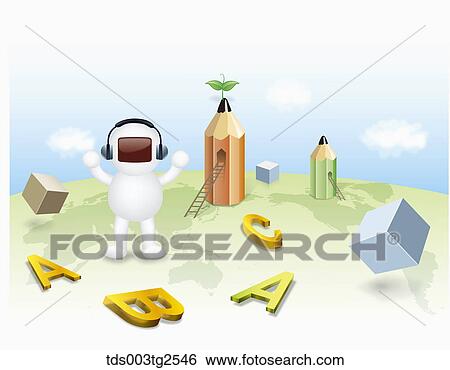 Character With Pencils On World Map View Large Photo Image Stock Photograph - Character With Pencils On World Map. Fotosearch