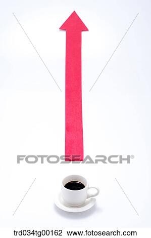 coffee and arrow sign View Large Photo Image Stock Image - coffee and arrow sign. Fotosearch
