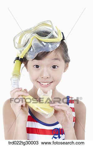 girl is wearing snorkels View Large Photo Image Stock Image - girl is wearing snorkels. Fotosearch