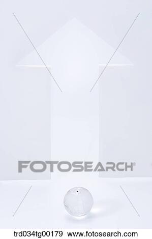 globe and arrow sign View Large Photo Image Stock Photo - globe and arrow sign. Fotosearch