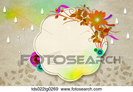 Image Of Flower Shape Letter Paper With Brown Leaves View Large Photo Image Stock Photo - Image Of Flower Shape Letter Paper With Brown Leaves. Fotosearch