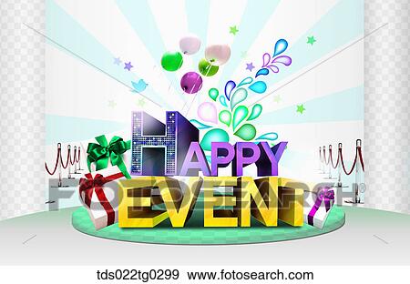 Image Of Happy Event With Gift Boxes And Balloons View Large Photo Image Stock Photo - Image Of Happy Event With Gift Boxes And Balloons. Fotosearch