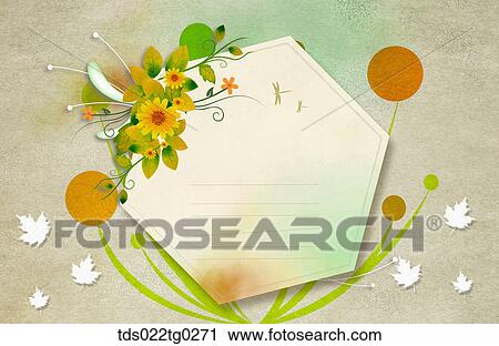 Image Of Hexagonal Letter Paper With Yellow Flowers And Leaves View Large Photo Image Stock Image - Image Of Hexagonal Letter Paper With Yellow Flowers And Leaves. Fotosearch