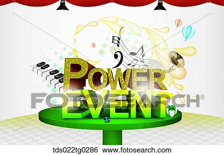 Image Of Power Event With Music Symbols In Green View Large Photo Image Stock Photograph - Image Of Power Event With Music Symbols In Green. Fotosearch