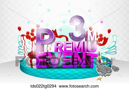 Picture - Image Of Premium Event 3 With Gift Boxes And Balloons In Purple. Fotosearch