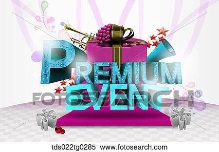 Image Of Premium Event With Big Gift Box In Purple View Large Photo Image Stock Photography - Image Of Premium Event With Big Gift Box In Purple. Fotosearch