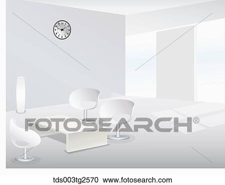 Interior Of Table, Chairs And A Clock On Wall View Large Photo Image Stock Image - Interior Of Table, Chairs And A Clock On Wall. Fotosearch