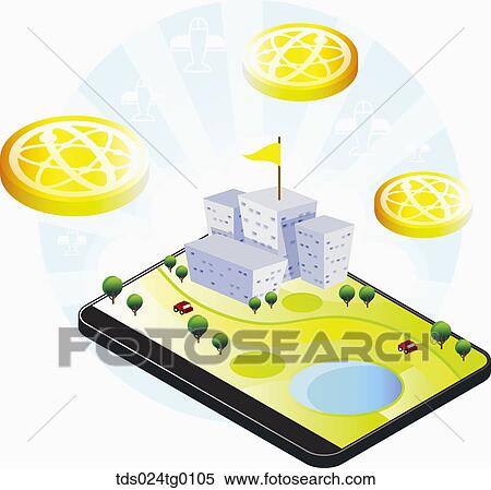 Stock Photography - Ipad And A City. Fotosearch