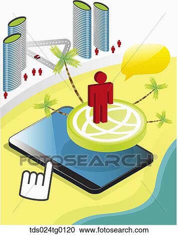 Ipad On A Resort City View Large Photo Image Stock Image - Ipad On A Resort City. Fotosearch