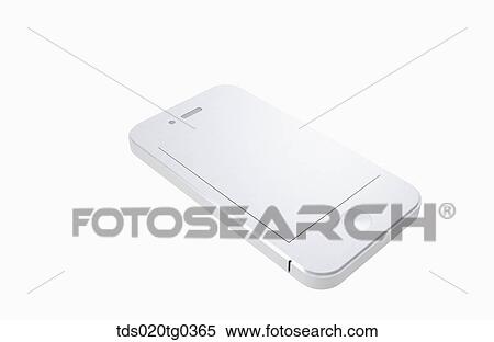 Stock Photography - Iphone Covered In White. Fotosearch