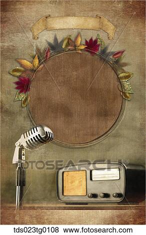Letter Paper In Autumn Image With Fallen Leaves And Radio View Large Photo Image Stock Photo - Letter Paper In Autumn Image With Fallen Leaves And Radio. Fotosearch