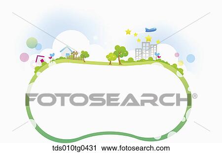 Letter Paper With Happy Neighborhoood View Large Photo Image Stock Image - Letter Paper With Happy Neighborhoood. Fotosearch