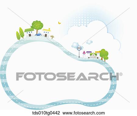Letter Paper With Happy Neighborhoood View Large Photo Image Stock Image - Letter Paper With Happy Neighborhoood. Fotosearch