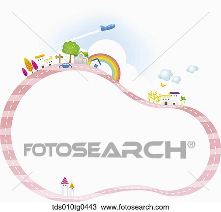 Letter Paper With Happy Neighborhoood View Large Photo Image Stock Image - Letter Paper With Happy Neighborhoood. Fotosearch