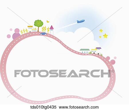Stock Photography - Letter Paper With Happy Neighborhoood. Fotosearch