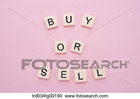 Stock Image - letters of buy or sell. Fotosearch