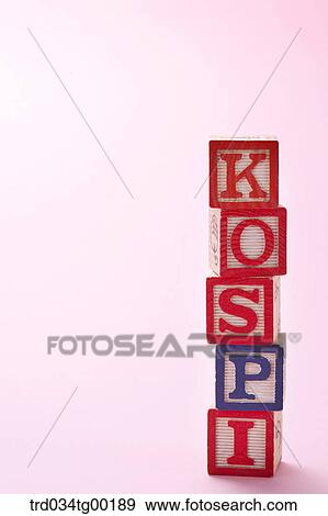 Stock Photo - letters of KOSPI. Fotosearch