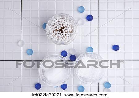 Make up cotton, cotton swap, and cotton in the plastic containers from the above View Large Photo Image Stock Image - Make up cotton, cotton swap, and cotton in the plastic containers from the above. Fotosearch