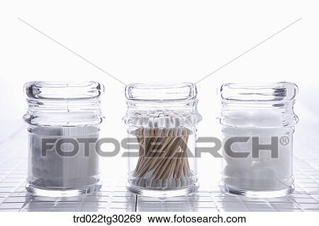 Make up cotton, cotton swap, and cotton in the plastic containers View Large Photo Image Stock Photo - Make up cotton, cotton swap, and cotton in the plastic containers. Fotosearch
