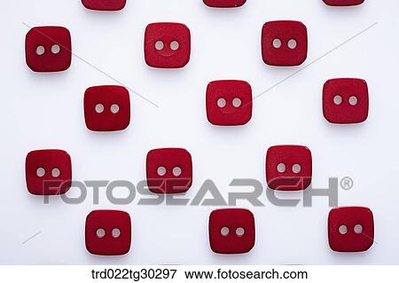 Stock Photo - Many Red Square Buttons . Fotosearch