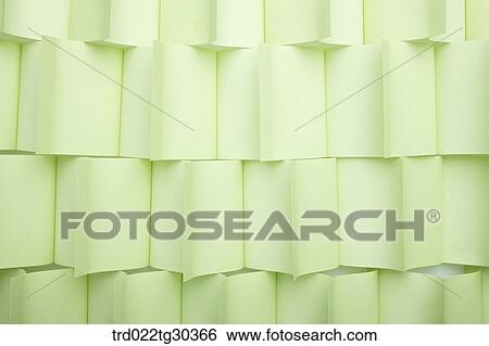 Stock Photograph - Pattern Of Light Green Papers. Fotosearch