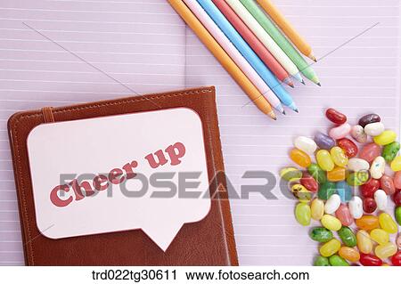 Pink Note Book With Various Colors Of Pencils And Jelly Beans View Large Photo Image Stock Image - Pink Note Book With Various Colors Of Pencils And Jelly Beans. Fotosearch