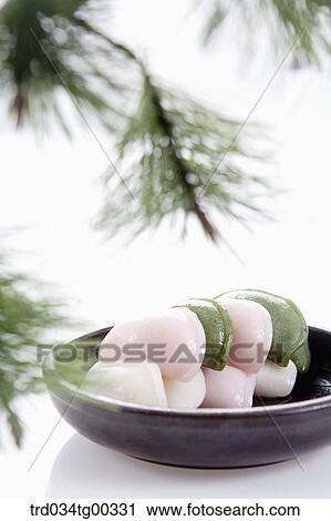 Rice cake with pine branch View Large Photo Image Stock Image - Rice cake with pine branch . Fotosearch