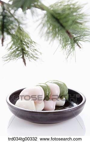 Rice cake with pine branch View Large Photo Image Stock Image - Rice cake with pine branch . Fotosearch