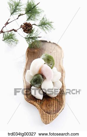 Rice cake with pine branch View Large Photo Image Stock Photo - Rice cake with pine branch . Fotosearch