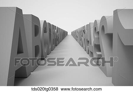 Sides Of Road With Alphabets And Number Walls View Large Photo Image Stock Photo - Sides Of Road With Alphabets And Number Walls. Fotosearch