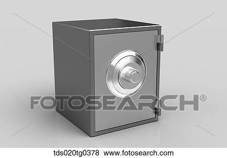 Stock Photo - Silver Safe. Fotosearch