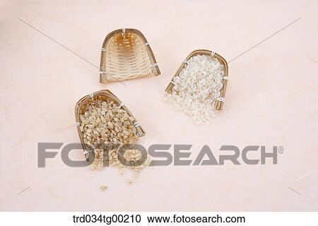 Small strainers with crops View Large Photo Image Stock Image - Small strainers with crops . Fotosearch