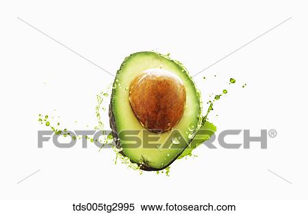The avocado with white background View Large Photo Image Stock Photography - The avocado with white background. Fotosearch