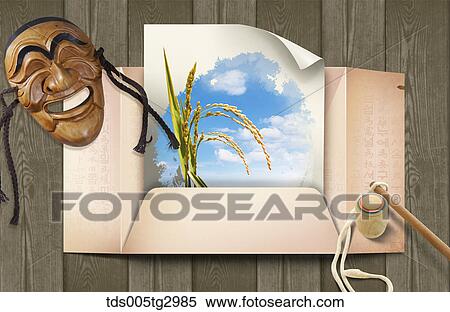 Stock Photography - The image of card and fall decorations. Fotosearch