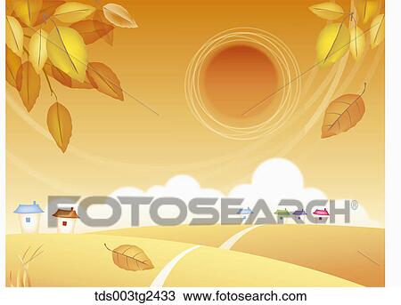The image of colored leaves and town in the fall View Large Photo Image Stock Image - The image of colored leaves and town in the fall. Fotosearch