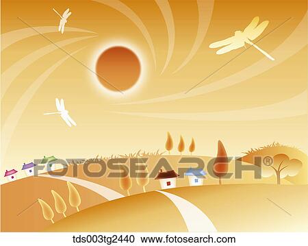 The image of colored leaves, dragon flies and town in the fall View Large Photo Image Stock Image - The image of colored leaves, dragon flies and town in the fall. Fotosearch