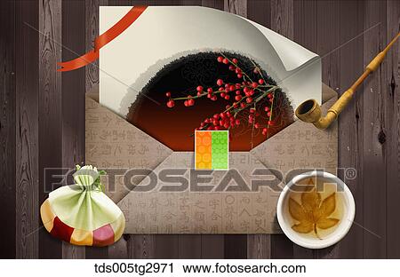 The image of envelope and fall decorations View Large Photo Image Stock Image - The image of envelope and fall decorations. Fotosearch