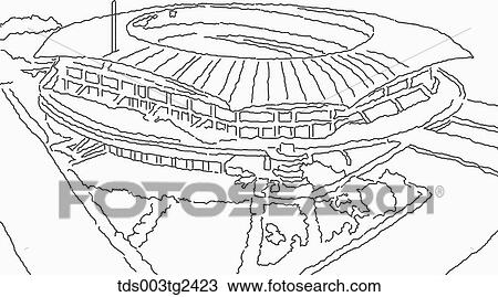 Stock Image - The image of Korea world cup stadium. Fotosearch