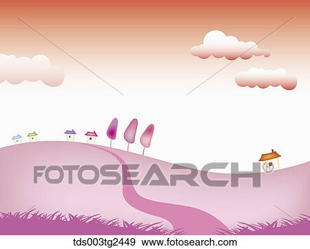 Stock Photo - The image of landscape in the fall. Fotosearch