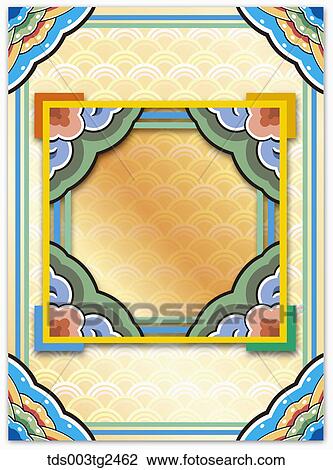 Stock Image - The image of traditional colorful pattern. Fotosearch
