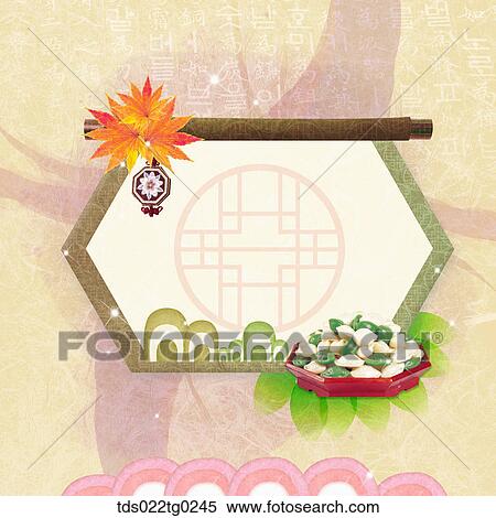 Stock Photography - The image of traditional pattern with rice cake decoration. Fotosearch