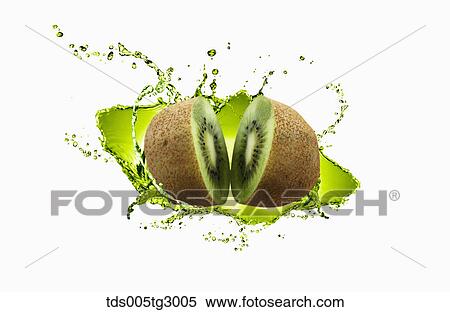 The kiwi with white background View Large Photo Image Stock Photography - The kiwi with white background. Fotosearch