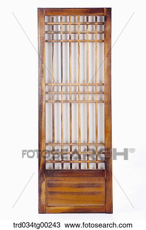 Stock Image - Traditional Korean traditional door . Fotosearch