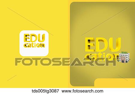 Two Sides Education Image In Yellow View Large Photo Image Stock Photo - Two Sides Education Image In Yellow. Fotosearch