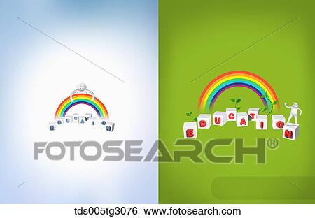 Two Sides Education Image Of Rainbow View Large Photo Image Stock Photograph - Two Sides Education Image Of Rainbow. Fotosearch