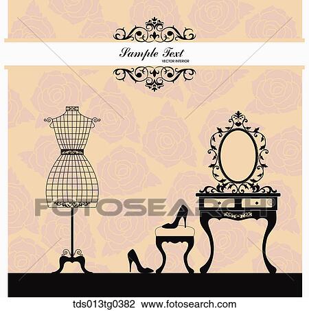 Various Antique Furnitures In Black View Large Photo Image Stock Image - Various Antique Furnitures In Black. Fotosearch