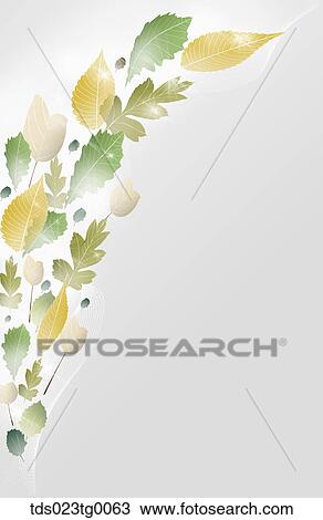 Stock Image - Various Autumn Leaves Shining. Fotosearch